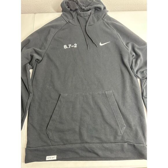 Nike Dri-FIT Studio '72 Men's Pullover Fitness Hoodie Black Green Logo Size S - Picture 5 of 11
